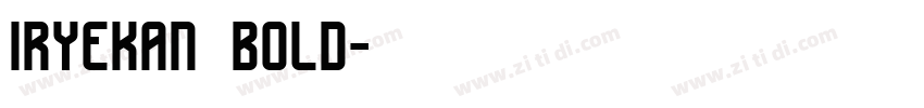 iryekan bold字体转换